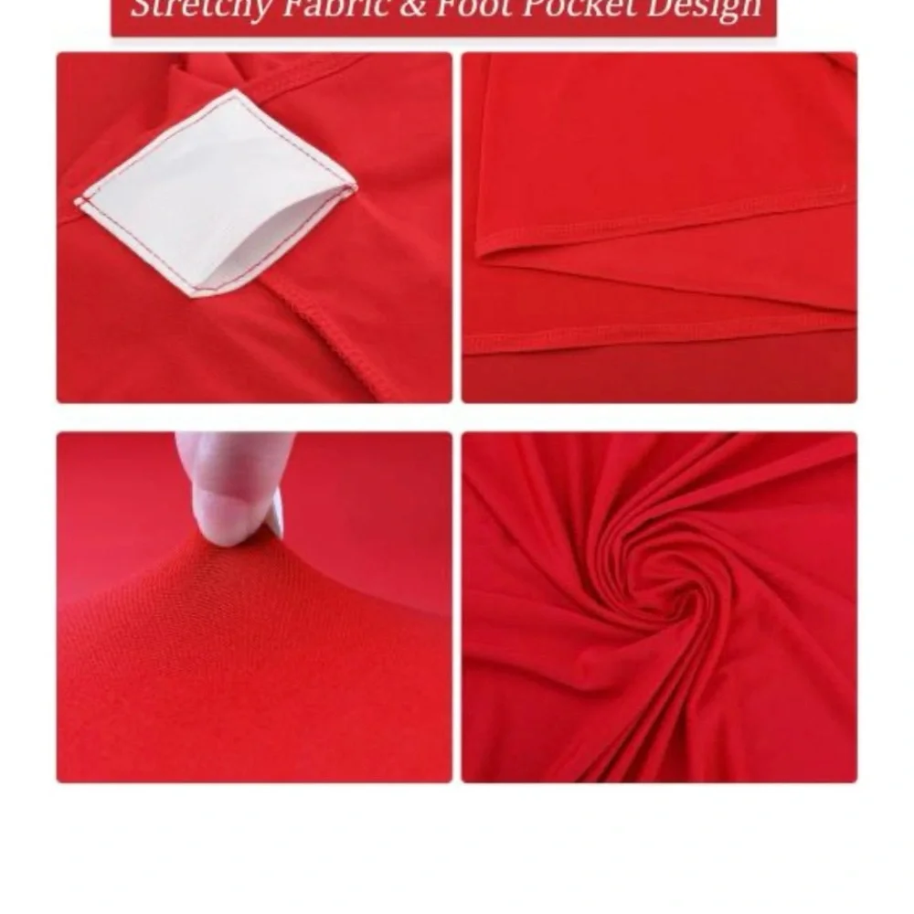 Red Cocktail Table Covers - Set of 4